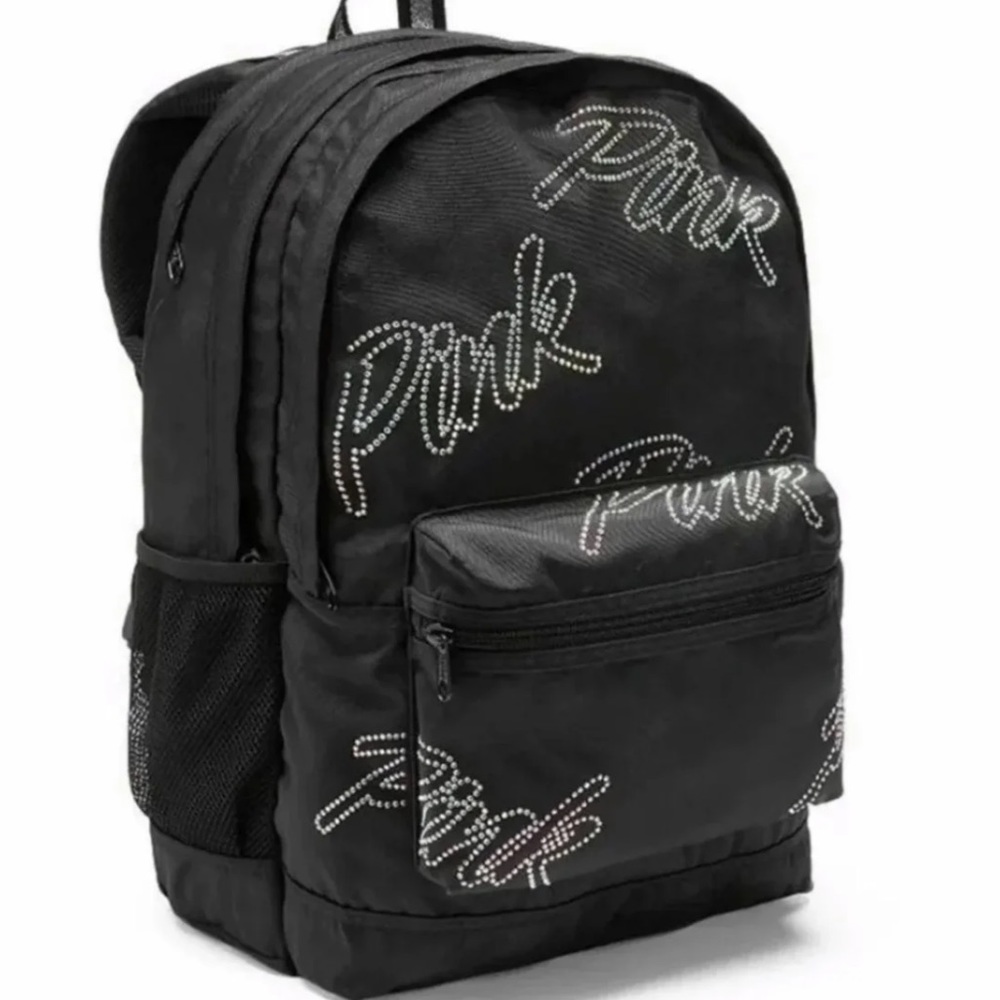 VS Pink Rhinestone Bling Campus Backpack